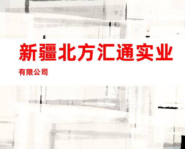 新疆北方汇通实业有限公司