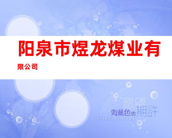 阳泉市煜龙煤业有限公司